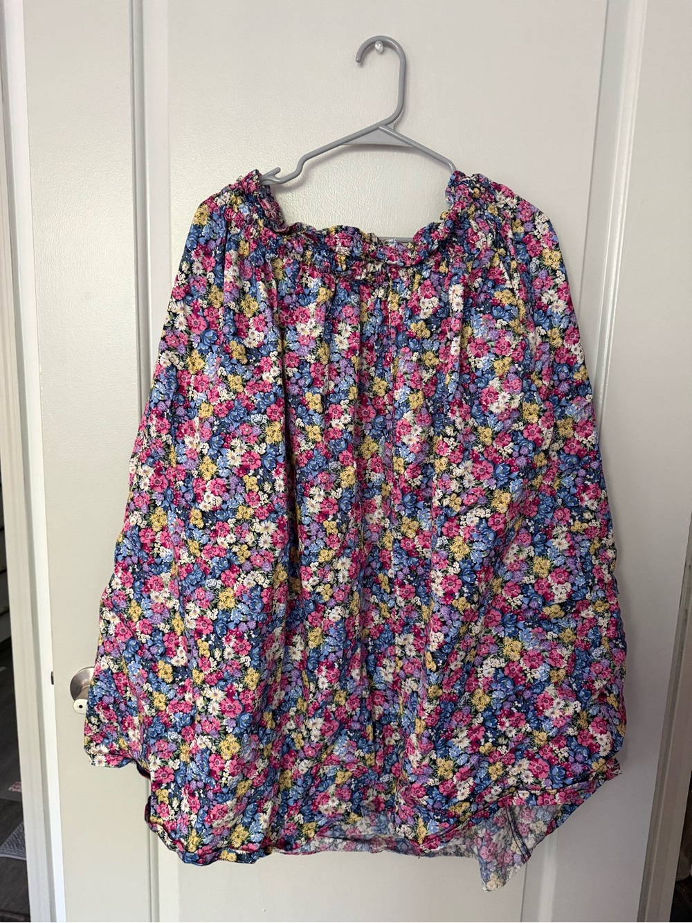 Old navy floral midi skirt with pockets